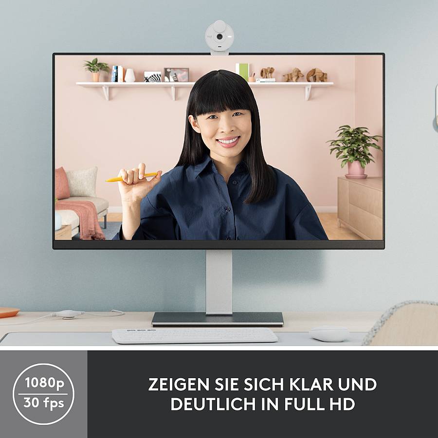 Logitech BRIO 300 1920x1080 Weiß