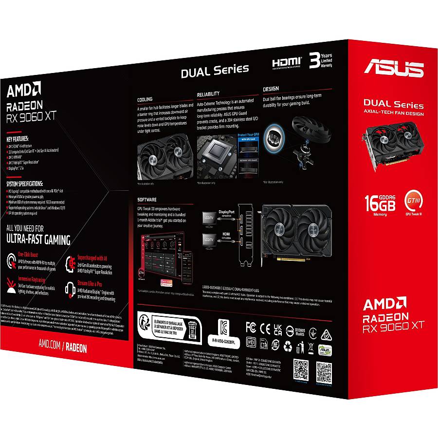 RX 9060 XT 16GB Asus DUAL GDDR6